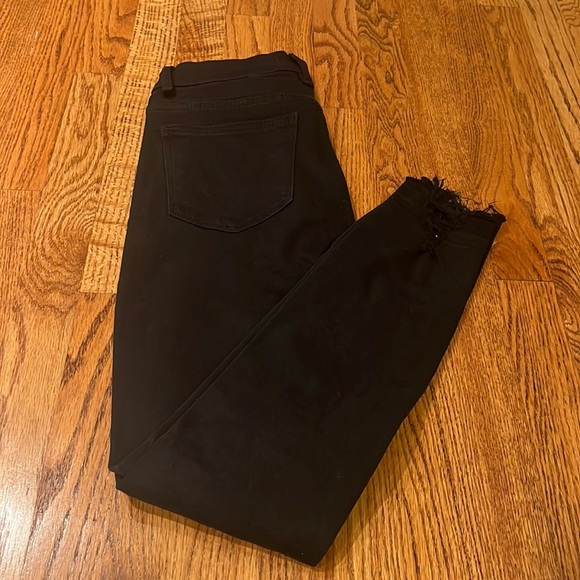 DL1961 Woman’s Black Farrow Skinny High Rise Instasculpt Ankle Jeans Size 24